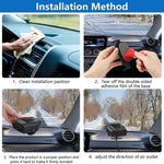 R803 12V Car Dashboard Heating Fan Car Windshield Defrosting Defogging Heater Vehicle Interior Heating Device
