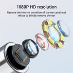 P60 1080P Otoscope Ear Camera 4.3 inch Screen Borescope Ear Wax Visual Detecter with Earpick
