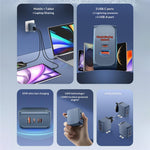 LDNIO Q7 65W GaN Charger 4-Port Smart Distribution Laptop iPhone Android Fast Charging Station
