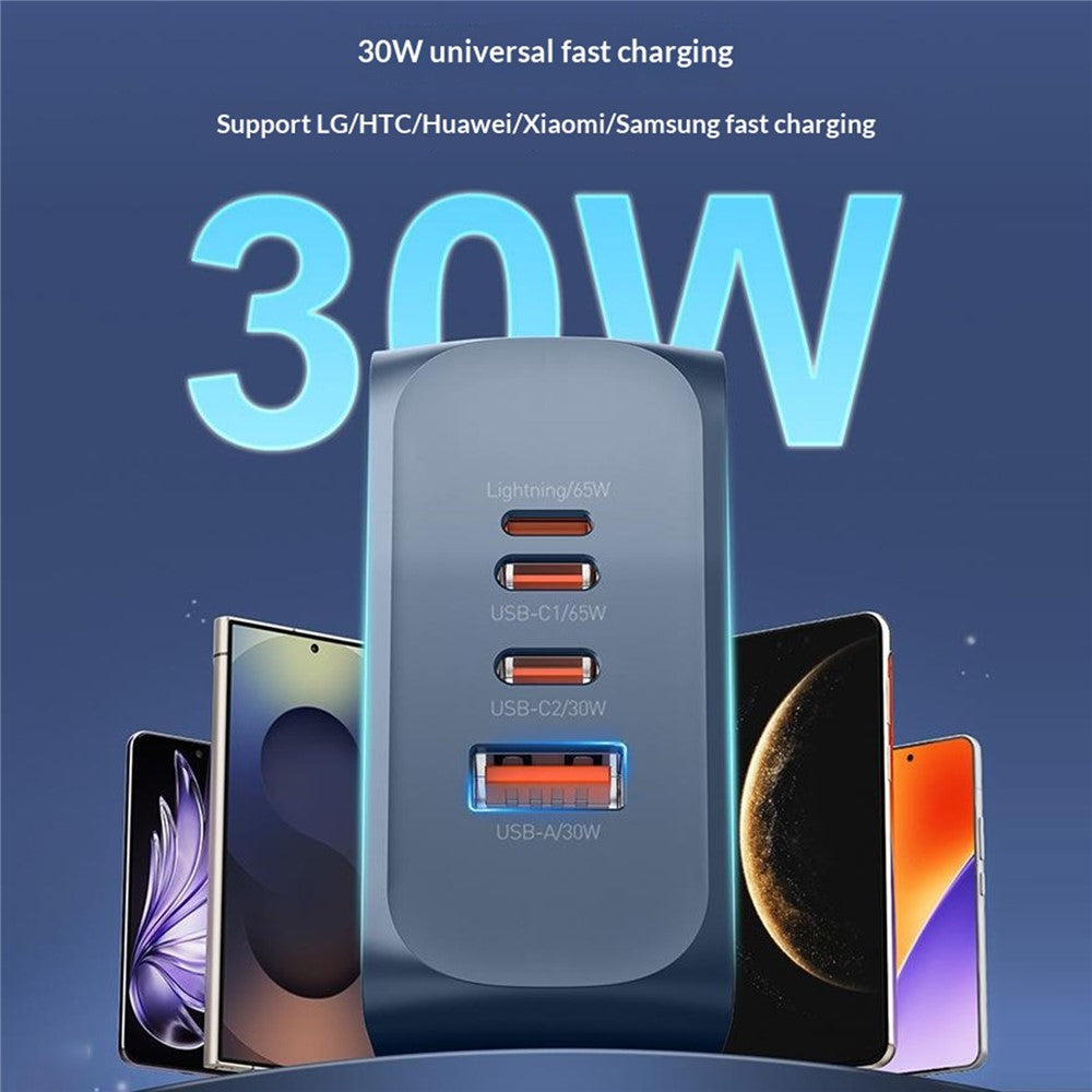 LDNIO Q7 65W GaN Charger 4-Port Smart Distribution Laptop iPhone Android Fast Charging Station