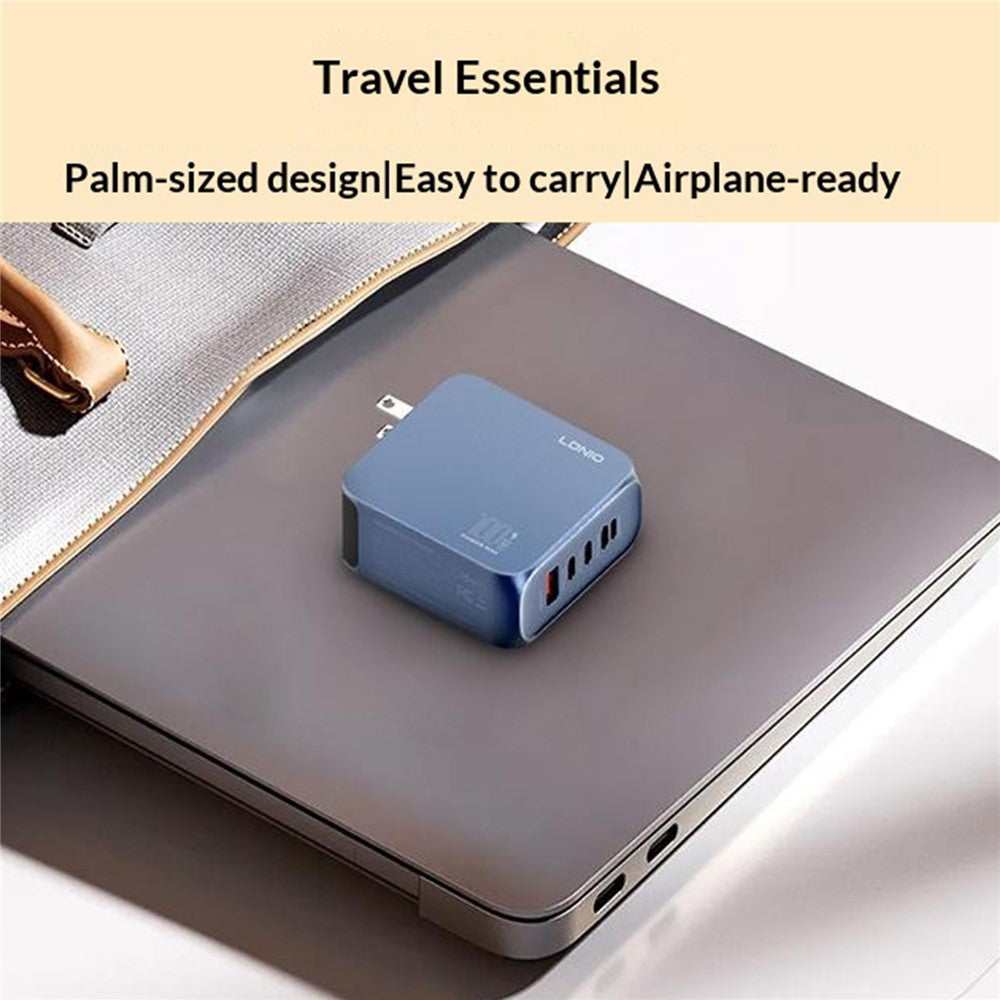 LDNIO Q8 100W 5-Port Fast Charging Station USB-C iP (5-14) USB-A GaN Charger for Laptop Tablet Phone