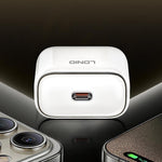 LDNIO Q1415 45W GaN Fast Charger Dual Port PD Fast Charging Wall Charger with 1.2m USB Cable for Phone Laptop