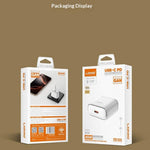 LDNIO Q1415 45W GaN Fast Charger Dual Port PD Fast Charging Wall Charger with 1.2m USB Cable for Phone Laptop
