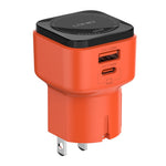 LDNIO Q2420 45W GaN Hurtigoplader med USB-C-kabel Dobbeltport USB-C USB-A Global Rejse PD Hurtigopladningsadapter