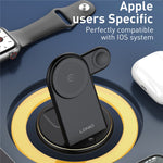 LDNIO WL02 5-i-1 trådløs desktop-ladestation med 30 cm Type-C-kabel 15W telefon 5W øretelefoner 2.5W ur hurtigopladningsstander