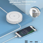 LDNIO AW003 Desktop Wireless Charger with LED Night Light 32W 4 USB Ports PD 30W QC3.0 18W Fast Charging Station