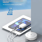 LDNIO AW003 Desktop Wireless Charger with LED Night Light 32W 4 USB Ports PD 30W QC3.0 18W Fast Charging Station