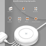 LDNIO AW003 Desktop Wireless Charger with LED Night Light 32W 4 USB Ports PD 30W QC3.0 18W Fast Charging Station