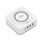 LDNIO AW004 32W 5-in-1 Charging Station 15W Qi Wireless Charger PD 30W QC 18W 2x USB-A 12W Desktop Charger Stand