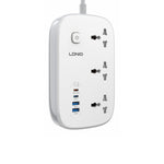 LDNIO SC6 45W GaN Power Strip 3 AC Outlets 4 USB Ports Fast Charging Station Power Socket for Laptop Phone