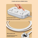 LDNIO SC6 45W GaN Power Strip 3 AC Outlets 4 USB Ports Fast Charging Station Power Socket for Laptop Phone