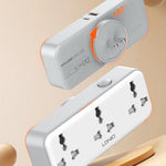 LDNIO SC3317 30W Power Strip 3 AC Outlets 2 USB Ports Wall-Mount Design PD Fast Charging Station Power Socket for Travel Home