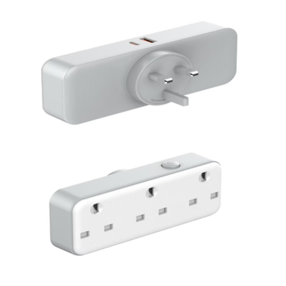 LDNIO SK3398 30W Extension Power Strip 3 AC Outlets 2 USB Ports Wall Plug Design Adapter Pocket Socket for Travel Home