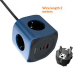 LDNIO SE3338 65W GaN Power Strip 3 AC Outlets 3 USB Ports Fast Charging Station Power Socket with 2m Cable for Office Travel