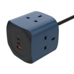 LDNIO SK3370 6-in-1 65W GaN Cube Power Strip 3 UK Plug AC Outlets 3 USB Ports Fast Charging Station Power Socket