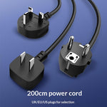 LDNIO SK3370 6-in-1 65W GaN Cube Power Strip 3 UK Plug AC Outlets 3 USB Ports Fast Charging Station Power Socket