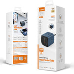 LDNIO SK3370 6-in-1 65W GaN Cube Power Strip 3 UK Plug AC Outlets 3 USB Ports Fast Charging Station Power Socket