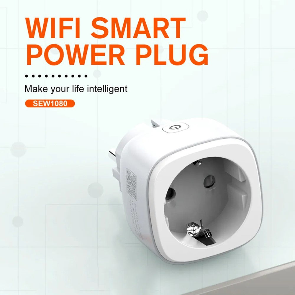 LDNIO SEW1080 Smart WiFi strømstik Fjernbetjening Planlagt timer måler strømudtag Vægoplader til hjemmekontor