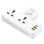 LDNIO SC2311 20W Fast Charging Power Strip 2 AC Outlets 3 USB Ports Wall Plug Power Socket with LED Night Light