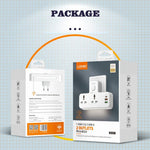 LDNIO SC2311 20W Fast Charging Power Strip 2 AC Outlets 3 USB Ports Wall Plug Power Socket with LED Night Light