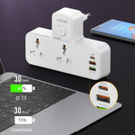 LDNIO SC2311 20W Fast Charging Power Strip 2 AC Outlets 3 USB Ports Wall Plug Power Socket with LED Night Light