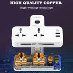 LDNIO SC2311 20W Fast Charging Power Strip 2 AC Outlets 3 USB Ports Wall Plug Power Socket with LED Night Light