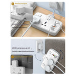 LDNIO SE2435 20W PD Fast Charging Power Strip 2 AC Outlets 4 USB Ports Independent Switch Desktop Adapter