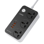 LDNIO SC3412 20W Power Strip 3 AC Outlets 4 USB Ports PD Fast Charging Station Power pocket with 2m Cable