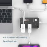 LDNIO SC3412 20W Power Strip 3 AC Outlets 4 USB Ports PD Fast Charging Station Power pocket with 2m Cable