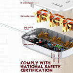LDNIO SCW3451 Smart WiFi Power Strip 3 AC Outlets + 4 USB Ports 30W Fast Charging Remote Control Charger Power Socket