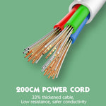 LDNIO SEW3452 WiFi Smart Power Strip 30W PD Hurtigopladning 3 EU-stik AC-udtag 4 USB-porte Fjernstyret Stikdåse