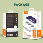 LDNIO SEW3452 WiFi Smart Power Strip 30W PD Hurtigopladning 3 EU-stik AC-udtag 4 USB-porte Fjernstyret Stikdåse