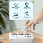 LDNIO SEW3452 WiFi Smart Power Strip 30W PD Hurtigopladning 3 EU-stik AC-udtag 4 USB-porte Fjernstyret Stikdåse