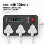 LDNIO SK3662 20W Fast Charging Power Strip 3 AC Outlets 6 USB Ports Power Socket with 2m Cable