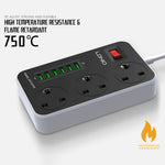 LDNIO SK3662 20W Fast Charging Power Strip 3 AC Outlets 6 USB Ports Power Socket with 2m Cable