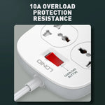LDNIO SC4407C 45W PD Fast Charging Power Strip 4 AC Outlets 4 USB Ports Desktop Extension Cord Power Pocket