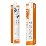 LDNIO SE1-C 20W PD Fast Charging Power Strip 4 EU Plug AC Outlets 4 USB Ports Extension Power Socket for Office Desktop