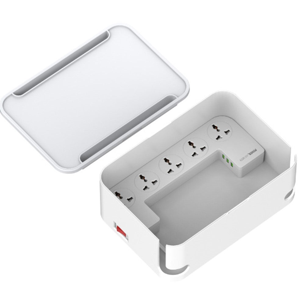 LDNIO SN5310 20W PD Fast Charging Power Strip 5 AC Outlete 3 USB Ports 2m Cable Multi-Device Power Socket with Cable Management Box