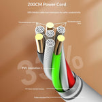 LDNIO SN5310 20W PD Fast Charging Power Strip 5 AC Outlete 3 USB Ports 2m Cable Multi-Device Power Socket with Cable Management Box