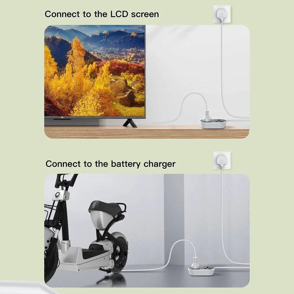 LDNIO SC2018 Power Strip with 10m Extension Cord 2 Universal AC Outlets 2500W Fast Charging Station Power Socket for Home Office