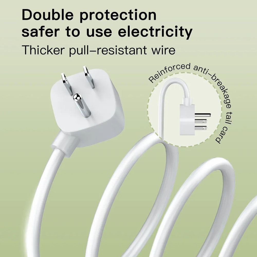 LDNIO SC2018 Power Strip with 10m Extension Cord 2 Universal AC Outlets 2500W Fast Charging Station Power Socket for Home Office