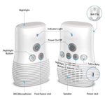 DBM-8 Light Night Wireless Two-way Audio Baby Monitor Talk Back Intercom Sound Alert for Infant