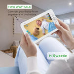 SM70PTZ 7-tums trådlös digital babyvakt nattseende temperaturövervakning tvåvägssamtal säkerhetskamera