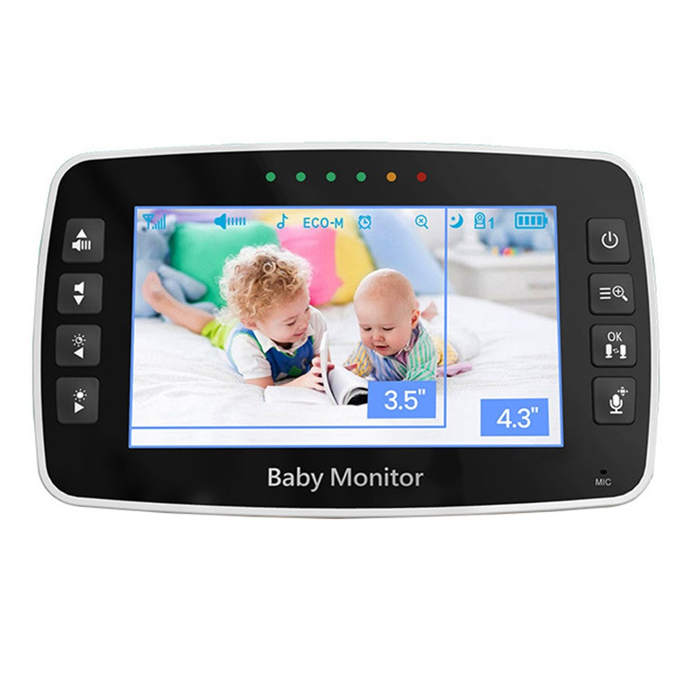 SM43A 4.3-inch Wireless Video Baby Monitor Night Vision Two-Way Intercom Surveillance Camera with Temperature Test