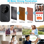 M8 Intelligent Home Wireless Remote Visual Doorbell Low Power Two-Way Audio HD Infrared Night Vision Tuya Doorbell