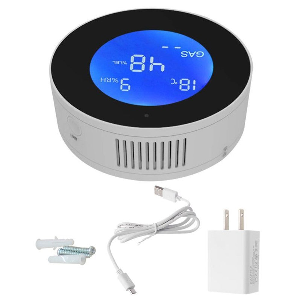 Tuya WiFi Smart APP Control Gas Leak Alarm Sensor CH4 / LPG / Natural Gas Leakage Detector