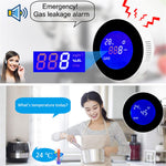 Tuya WiFi Smart APP Control Gas Leak Alarm Sensor CH4 / LPG / Natural Gas Leakage Detector