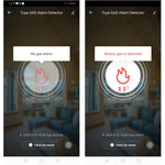 Tuya WiFi Smart APP Control Gas Leak Alarm Sensor CH4 / LPG / Natural Gas Leakage Detector