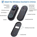 T31 Tuya WiFi Video Doorbell PIR Motion Sensor Wireless Remote Home Video Voice Intercom