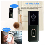 T204 Tuya WiFi Wireless Smart Video Doorbell Infrared Night Vision HD Display Doorbell